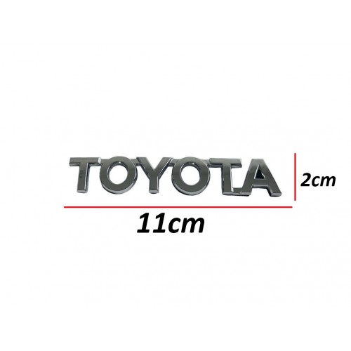 Toyota Yazı Corolla 07-18/Yaris 06-14 Arka (Toyota Yazısı)