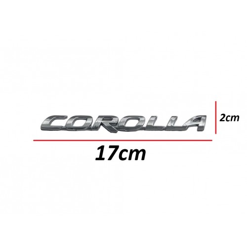 Toyota Yazı Corolla 02-21 Arka (Corolla Yazısı)