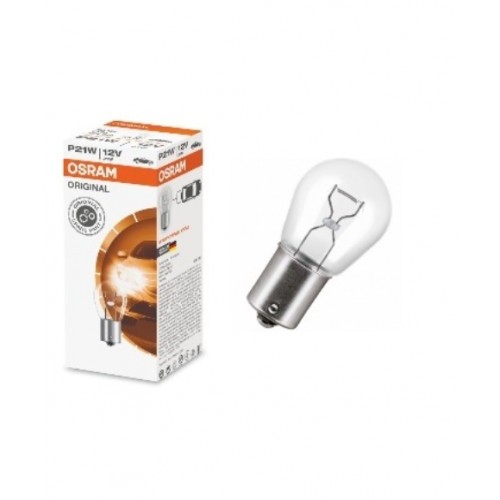 STANDART AMPUL- STOP/SİNYAL/PARK/GÖSTERGE AMPULÜ; 12V/P21W (7506) (DUY BA15S) (OSRAM)