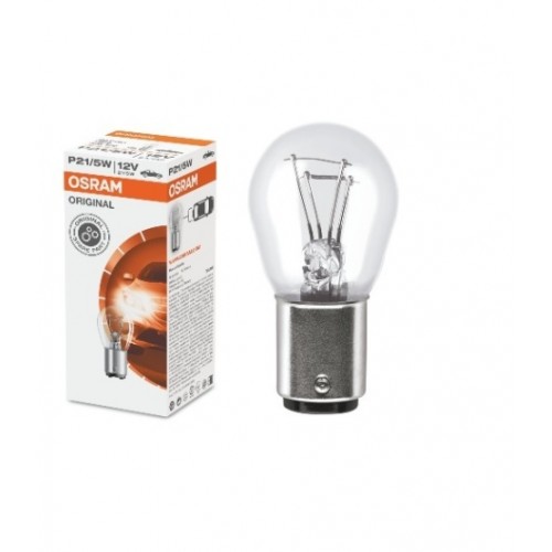 STANDART AMPUL- STOP/SİNYAL/PARK/GÖSTERGE AMPULÜ; 12V/P21/5W (7528) (DUY BAY15D) (OSRAM)