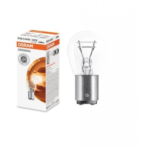 STANDART AMPUL- STOP/SİNYAL/PARK/GÖSTERGE AMPULÜ; 12V/P21/4W (7225) (DUY BAZ15D) (OSRAM)