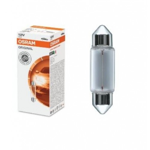 STANDART AMPUL- STOP/SİNYAL/PARK/GÖSTERGE AMPULÜ; 12V/C10W (6411) (DUY SV8,5-8) (OSRAM)