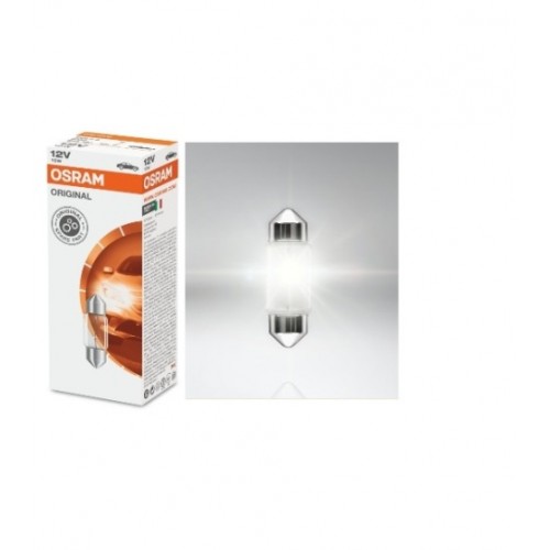 STANDART AMPUL- STOP/SİNYAL/PARK/GÖSTERGE AMPULÜ; 12V/10W (6438) (DUY SV8,5-8) (OSRAM)