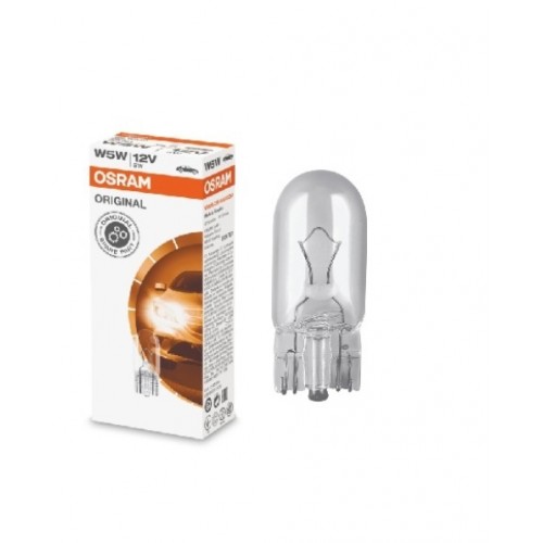 STANDART AMPUL- STOP/SİNYAL/PARK/GÖSTERGE AMPULÜ; 12V/W5W (2825)(DUY W2,1x9,5D)OSRAM)