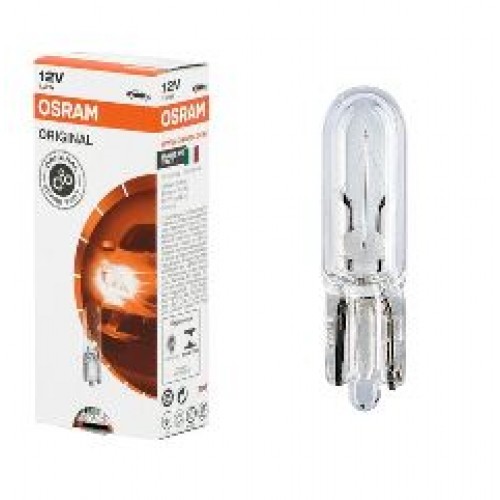 STANDART AMPUL- STOP/SİNYAL/PARK/GÖSTERGE AMPULÜ; 12V/W1,2W (2721) (DUY W2x4,6D)(OSRAM)