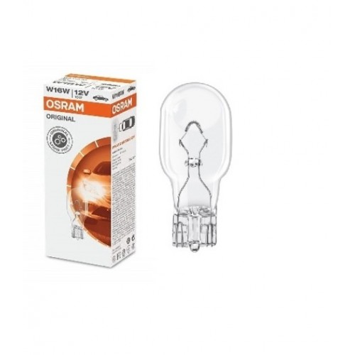 STANDART AMPUL- STOP/SİNYAL/PARK/GÖSTERGE AMPULÜ; 12V/W16W (921) (DUY W2,1x9,5D) (OSRAM)