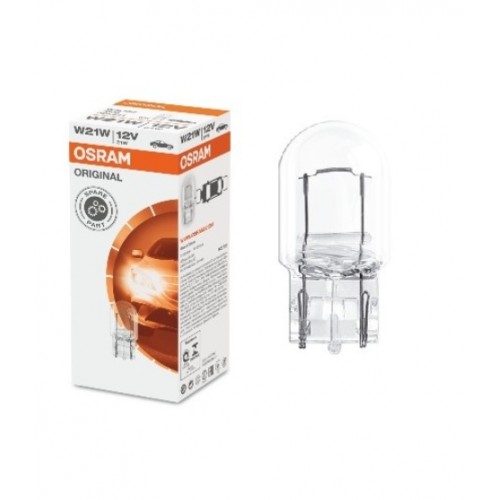 STANDART AMPUL- STOP/SİNYAL/PARK/GÖSTERGE AMPULÜ; 12V/W21W (7505) (DUY W3x16D) (OSRAM)