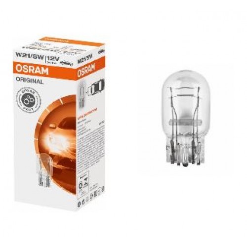 STANDART AMPUL- STOP/SİNYAL/PARK/GÖSTERGE AMPULÜ; 12V/W21/5W (7515) (DUY W3X16G) (OSRAM)