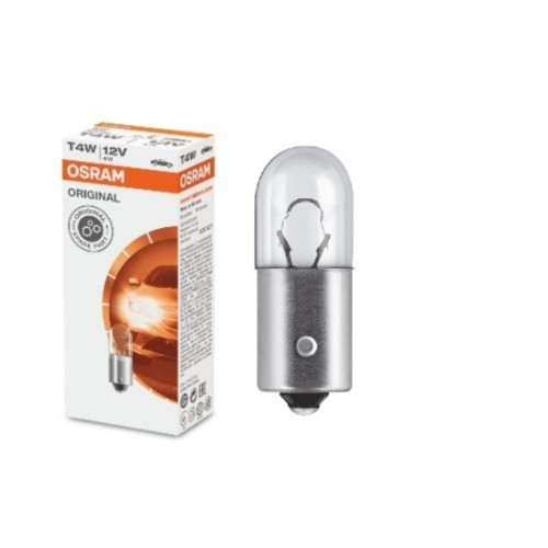 STANDART AMPUL- STOP/SİNYAL/PARK/GÖSTERGE AMPULÜ; 12V/T4W (3893) (DUY BA9S) (OSRAM)