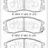 SUBARU IMPREZA- 93/96; ÖN FREN BALATASI (DİSK) (127,8X45,5X17) (DAIWA)