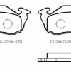 SUBARU DOMINGO/LIBERO- 90/94; ÖN FREN BALATASI (DİSK) (115X49X15) (DAIWA)