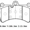 VOLKSWAGEN TOUAREG- 03/06; ÖN FREN BALATASI 3,6/4,2/5,0/6,0(KABLOSUZ)(DİSK)(190x106.3x15.9) (BRAMAX)