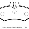 VOLKSWAGEN VOLT- LT35/LT46- 96/07; ARKA FREN BALATASI (KULAKSIZ)(KABLOSUZ)(DISK)(125,6X62X17,8)(FMK) VOLKSWAGEN VOLT- LT35/LT46- 96/07; ARKA FREN BALATASI (KULAKSIZ)(KABLOSUZ)(DISK)(125,6X62X17,8)(FMK)