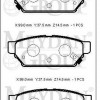 MITSUBISHI CARISMA- 97/00; ARKA FREN BALATASI 1.6/1.8cc (DİSK) (99X37,5X14,5) (DAIWA)