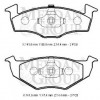 SEAT CORDOBA- 98/99; ÖN FREN BALATASI (DİSK) (141,6X50X16,48/141,6X47,4X16,48) (BRAMAX)