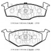 SEAT CORDOBA- 98/99; ÖN FREN BALATASI (DİSK) (141,6X50X18,80/141,6X47,4X18,80) (BRAMAX)