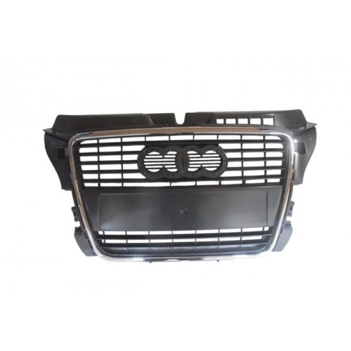 (YENİ ÜRÜN!!!)AUDI A3- 09/12; ÖN PANJUR GÜMÜŞ GRİ NİKELAJ ÇITALI (TYG)