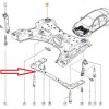 RENAULT MEGANE- 2- 03/09; MOTOR BEŞİĞİ ÖN TRAVERSİ (BEŞİK)