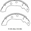 PEUGEOT 306- SD/HB- 93/96; ARKA FREN PABUCU (PALETSİZ)(114,3X41) (BRAMAX)