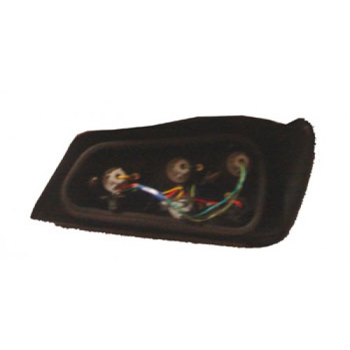 PEUGEOT 306- HB- 97/00; MODIFIYE STOP LAMBASI SAG/SOLSET 2PARÇA KIRMIZI/NIKELAJLI(SIYAH ÇERÇEVE)