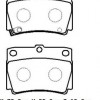 MITSUBISHI PAJERO- 98/00; ARKA FREN BALATASI 2,5/3,0 (DİSK)(78,8X55,2X15) (DAIWA)