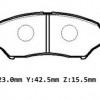 MITSUBISHI PAJERO- 00/06; ÖN FREN BALATASI (DİSK)(123x42.5x15.5)(DAIWA)