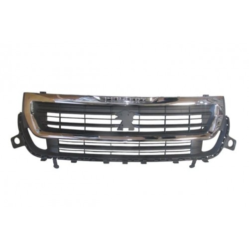 PEUGEOT PARTNER- TEPEE- 15/18; ÖN PANJUR SİYAH/NİKELAJ ÇERÇEVELİ KOMPLE (ÖN TAMPON ÜST)(TW)