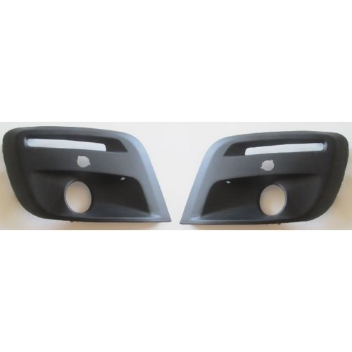 PEUGEOT PARTNER- VAN- 16/18; SİS LAMBA KAPAĞI SAĞ/SOL SET (2 PARÇA) (SİS/SENSÖR/GÜNDÜZ FARI DELİKLİ)
