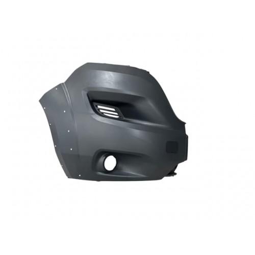 CITROEN JUMPER- 14/24; ÖN TAMPON UCU SAĞ GRİ (SİS DELİKLİ/ÇEKİ KAPAKLI)(DODİK DELİKLİ)