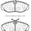 CITROEN JUMPER- 98/01; ÖN FREN BALATASI 2,0/2,5/2,8 (2 KABLOLU)(DİSK) (145X60,5X19) (BRAMAX)