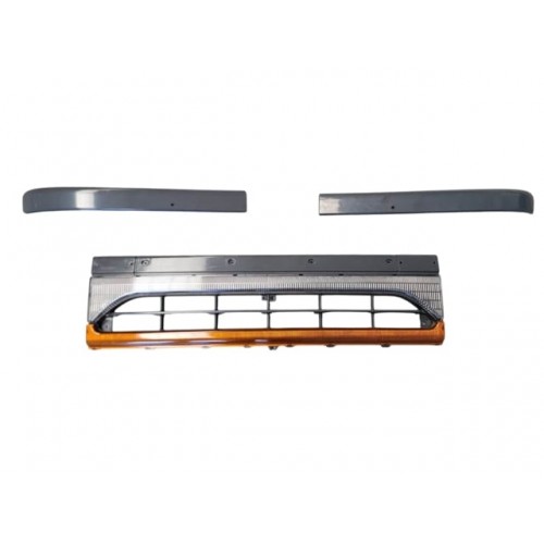 MITSUBISHI CANTER- FE635/659- 98/06; ÖN PANJUR SARI/BEYAZ REFLEKTÖRLÜ KLİPSİZ MITSUBISHI YAZILI)(FPI