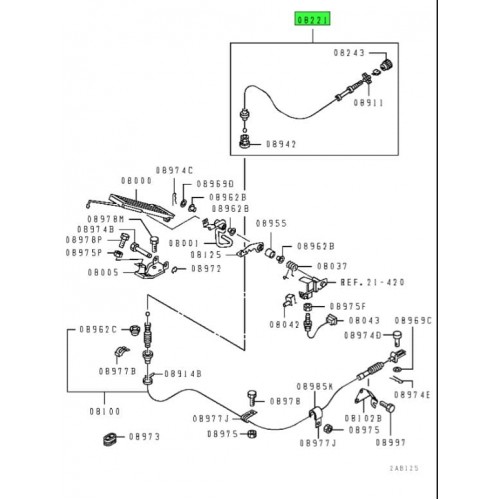 MITSUBISHI CANTER- FE635/659- 98/06; JİKLE TELİ (SH)