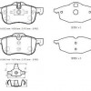 ROVER 75- SD- 00/04; ÖN FREN BALATASI 1,8/2,0/2,5 (KABLOSUZ)(DİSK)(155,4X70,5X18,5)(BRAMAX)