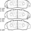 ROVER 620- 95/99; ÖN FREN BALATASI (DİSK) (148,8X52,5X17,5) (DAIWA)