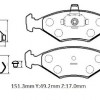 FIAT PALIO- 02/05; ÖN FREN BALATASI 1,2/1,4/1,6 (KABLOSUZ)(DİSK) (151.3X49,2X17) (BRAMAX)