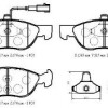 FIAT BRAVO- 97/03; ÖN FREN BALATASI 1,6/1,8/1,9 (KABLOSUZ)(DİSK) (156.5x52.7x17) (BRAMAX)