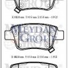 TOYOTA AVENSIS- 03/09; ARKA FREN BALATASI (DISK) (102X43,9X15) (DAIWA) TOYOTA AVENSIS- 03/09; ARKA FREN BALATASI (DISK) (102X43,9X15) (DAIWA)
