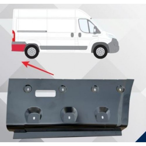 FIAT DUCATO- 07/14; ARKA ÇAMURLUK AĞZI ALT SACI SAĞ (ARKA TEKER ARKASI)