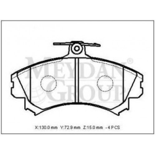 VOLVO S40- 96/00; ÖN FREN BALATASI 1.6/1,8/1,9/2.0 (DISK) (130X72,7X15) (DAIWA) VOLVO S40- 96/00; ÖN FREN BALATASI 1.6/1,8/1,9/2.0 (DISK) (130X72,7X15) (DAIWA)
