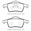 VOLVO V70- 00/04; ARKA FREN BALATASI (KABLOSUZ)(DİSK)(122,7X53,8X16,2/12;3,8X53,8X16,2)(BRAMAX)