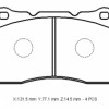 ALFA ROMEO 159- 06/11; ÖN FREN BALATASI (KABLOSUZ)(DİSK) (131,5X77,1X14,5)(BRAMAX)