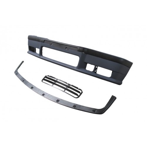 (YENİ ÜRÜN!!!)BMW 3 SERI- E36- 91/98; ÖN TAMPON ASTARLI (SPOİLERLİ/BANDLI/PANJURLU) (M-TECH/M3) (3 ÇITALI IZGARA)
