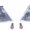 BMW 3 SERI- E46- SD- 98/01; MODİFİYE ÖN SİNYAL SAĞ/SOL SET 2 PARÇA BEYAZ/NİKELAJLI (FAR TARAFI D
