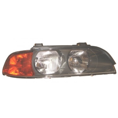 BMW 5 SERI- E39- 96/00; FAR LAMBASI SAĞ ELEKTRİKLİ SARI SİNYALLİ H7/HB3 (TYC)