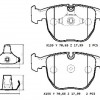 BMW 5 SERI- E39- 01/03; ÖN FREN BALATASI (KABLOSUZ)(DİSK) (156,5X73,3X18,3) (BRAMAX)