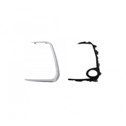 TOYOTA COROLLA- E210- 19/24; SİS LAMBA KAPAĞI SOL SİS DELİKLİ GRİ İÇ DIŞ SET (2 PARÇA)