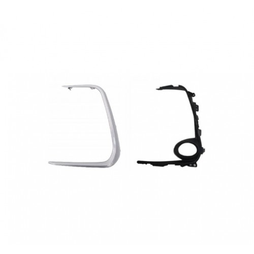 TOYOTA COROLLA- E210- 19/24; SİS LAMBA KAPAĞI SOL SİS DELİKLİ NİKELAJLI İÇ DIŞ SET (2 PARÇA)
