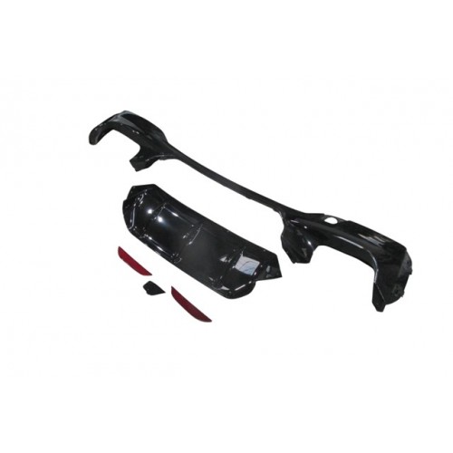 (YENİ ÜRÜN!!!)BMW 5 SERI- G30- 17/20; KARLIK PRLK SİYAH (ARKA TAMPON ALTI) (ÇEKİ DEMİR KAPAKLI/ÇİFT EGZOSLU)F90/M5