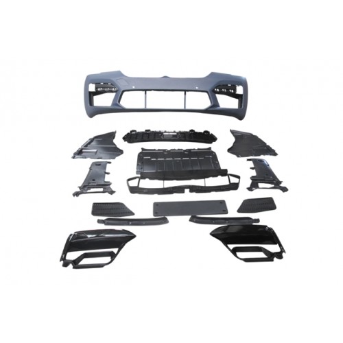 (YENİ ÜRÜN!!!)BMW 5 SERI- G30- 20/22; ÖN TAMPON GRİ (IZGARALI/SİS KAPAKLI/SENSÖR DELİKLİ) (F90/M5/LCI)