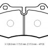 BMW 7 SERI- E38- 94/01; ÖN FREN BALATASI (KABLOSUZ)(DİSK) (120X73,5X17) (BRAMAX)